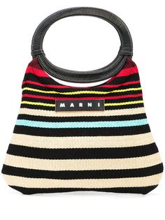 Marni Market сумка-тоут в полоску