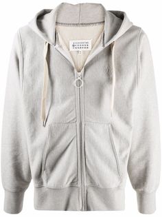 Maison Margiela худи на молнии с кулиской