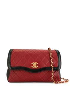 Chanel Pre-Owned стеганая сумка через плечо с логотипом CC