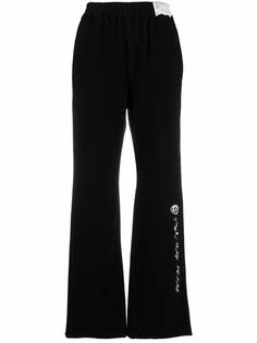 MM6 Maison Margiela расклешенные спортивные брюки