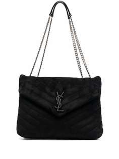 Saint Laurent стеганая сумка на плечо с логотипом