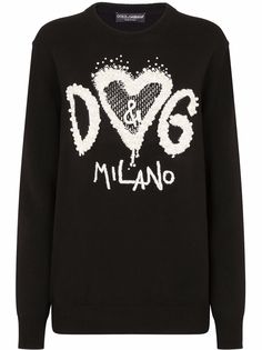 Dolce & Gabbana джемпер с вышитым логотипом