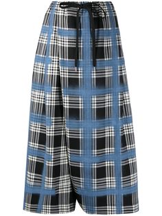 Marni укороченные брюки в клетку