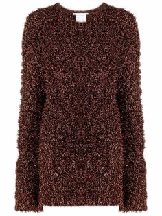 Stella McCartney фактурный джемпер с круглым вырезом