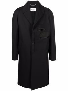 Maison Margiela пальто с декоративной строчкой