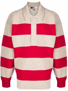 Isabel Marant полосатый свитер с воротником поло