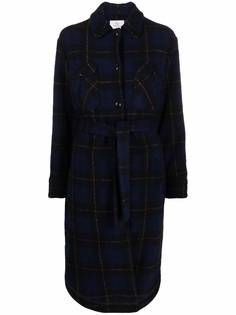 Woolrich пальто в клетку тартан