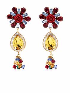 Dolce & Gabbana серьги-подвески с камнями