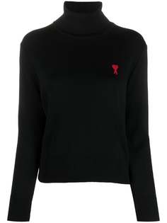 AMI Paris водолазка с монограммой Ami de Coeur