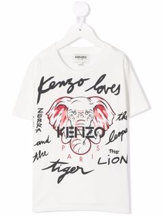 Kenzo Kids футболка с логотипом