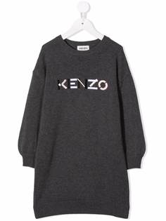 Kenzo Kids платье-джемпер с логотипом