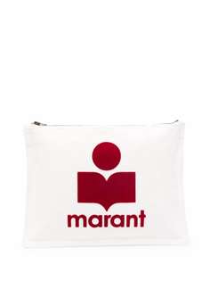 Isabel Marant Étoile фактурный клатч с логотипом