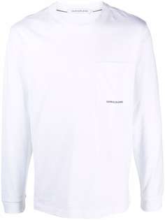 Calvin Klein Jeans футболка с длинными рукавами и логотипом