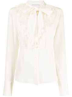 Ermanno Scervino шелковая блузка Organza с бантом