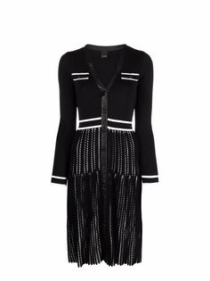 Pinko трикотажное платье в полоску