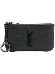 Saint Laurent кошелек на молнии с логотипом