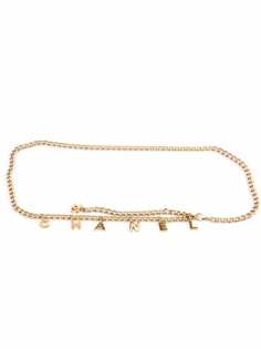Chanel Pre-Owned ремень-цепочка 1990-х годов с логотипом