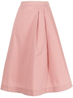 SPORT b. by agnès b. юбка миди в клетку гингем