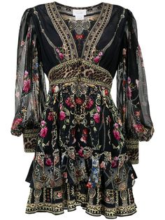 Camilla шелковое платье Gothic Goddess с оборками