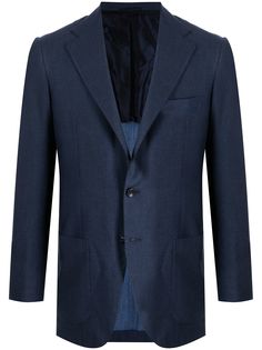 Kiton однобортный пиджак строгого кроя