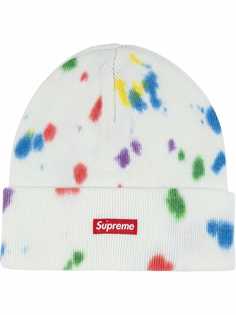 Supreme шапка бини с эффектом разбрызганной краски