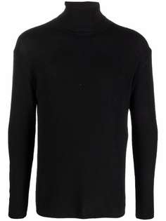 Lemaire топ в рубчик с высоким воротником