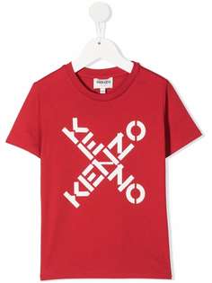 Kenzo Kids футболка из органического хлопка с логотипом