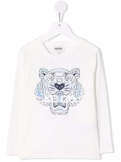 Kenzo Kids футболка с длинными рукавами и логотипом