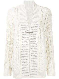 Ermanno Scervino кардиган фактурной вязки с V-образным вырезом