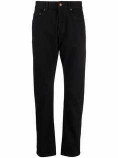 Saint Laurent укороченные джинсы прямого кроя