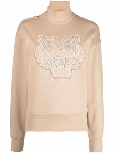 Kenzo свитер с вышитым логотипом