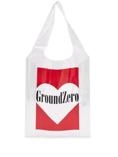 Ground Zero прозрачная сумка-тоут с логотипом