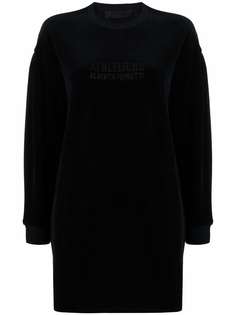 Alberta Ferretti платье-свитер с вышитым логотипом