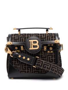 Balmain жаккардовая сумка-тоут с монограммой