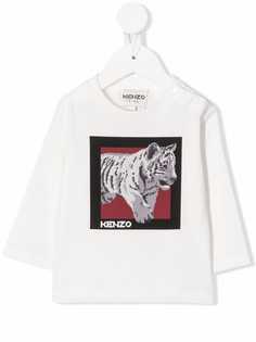 Kenzo Kids футболка с принтом Tiger