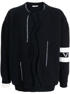 Valentino многослойный джемпер с логотипом VLTN