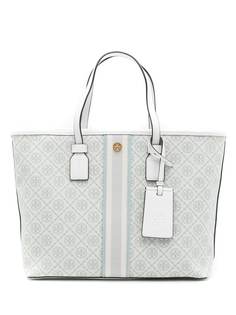 Tory Burch маленькая сумка-тоут из канваса с монограммой
