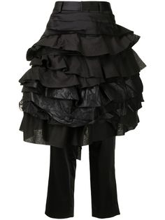 Comme Des Garçons прямые брюки со вставкой