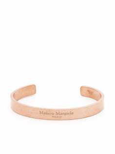 Maison Margiela engraved-logo cuff bracelet