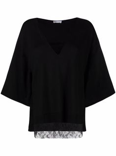 RED Valentino многослойный топ с кружевом