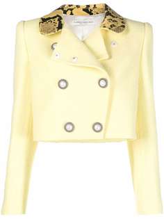 Alessandra Rich укороченный твидовый пиджак