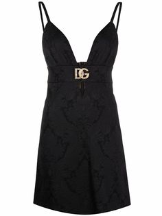 Dolce & Gabbana жаккардовое платье с логотипом