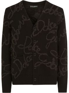 Dolce & Gabbana кардиган с вышитым логотипом