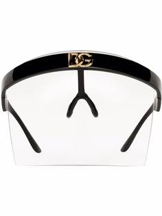 Dolce & Gabbana Eyewear солнцезащитные очки в прозрачной оправе