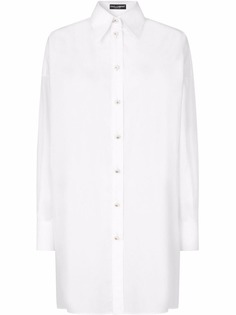 Dolce & Gabbana рубашка с кружевными вставками