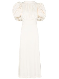 ROTATE платье миди Dawn с объемными рукавами