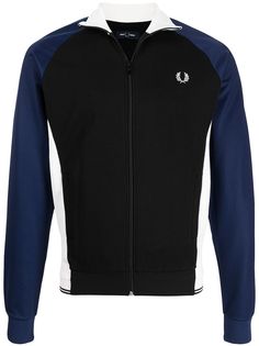 FRED PERRY толстовка в стиле колор-блок на молнии с логотипом