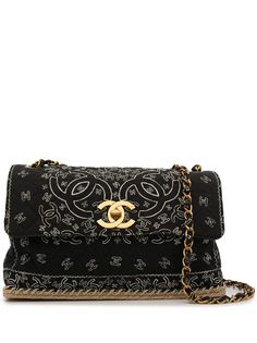 Chanel Pre-Owned сумка на плечо Jumbo Classic Flap 1992-го года с логотипом