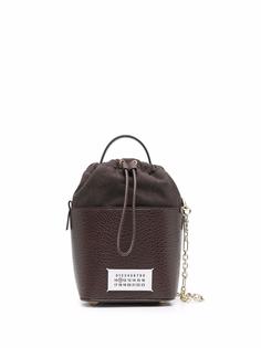 Maison Margiela сумка-ведро 5AC с нашивкой-логотипом