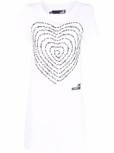 Love Moschino платье-футболка из джерси с принтом